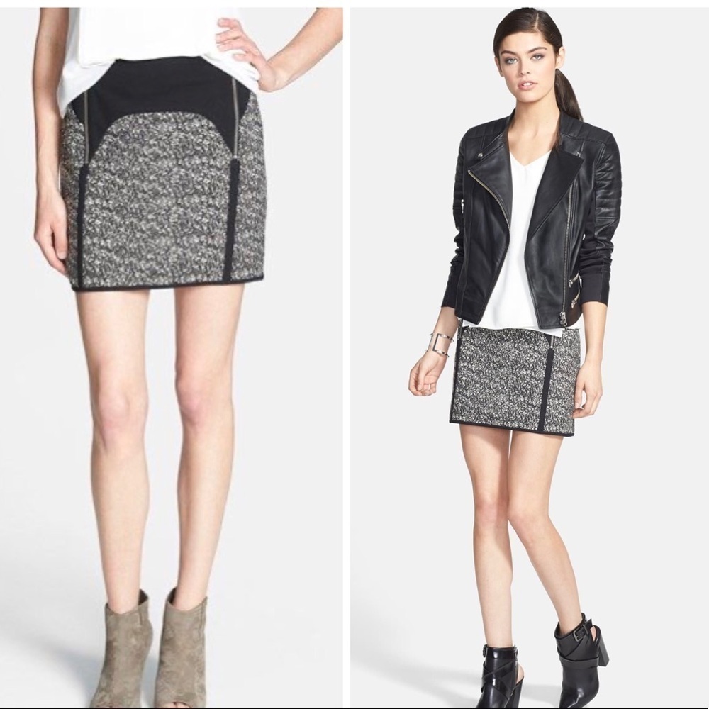 Moto Miniskirt TROUVÉ Skirt EUC Zippers Accents